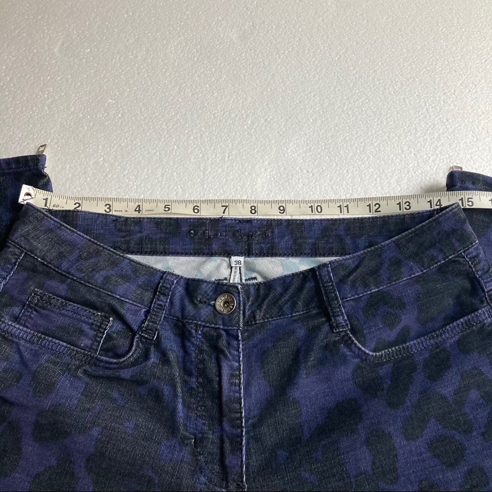 Sandro cheetah print corduroy Jeans Size 38 - Picture 8 of 9